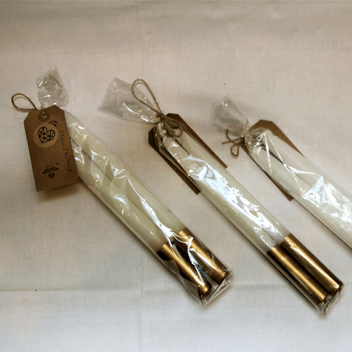 Dinerkaarsen met goud of zilver - Afbeelding 2